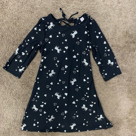 Girls Justice Unicorn /Hearts Dress size 8/10 - Picture 7 of 13